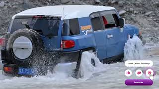 Will FJ Cruiser win all the Challenges: River, Mountain, and Hill #offroad #toyota #fjcruiser #آفرود