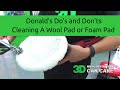 How To Clean Wool and Foam Buffing Pads For Reuse