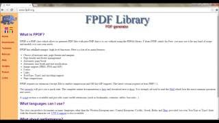 Create PDF using PHP - FPDF - 1 - Hello world