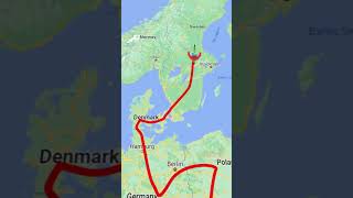 My complete route map | India to London | Fayis Asraf Ali