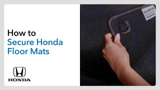 How to Secure Honda Floor Mats