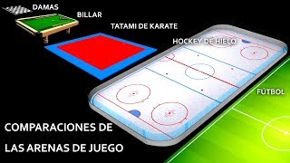 Comparación de juegos y lugares deportivos