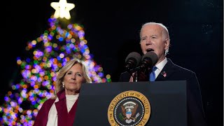 Happening Now: Biden attends final White House tree lighting ceremony as president