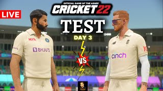 India vs England 5th Test Match Day 3 - Cricket 22 Live - RtxVivek