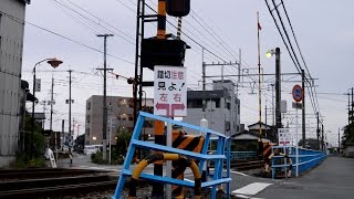 西鉄 天神大牟田線 大善寺9号,10号踏切 June 14, 2015　Railway crossing in Japan