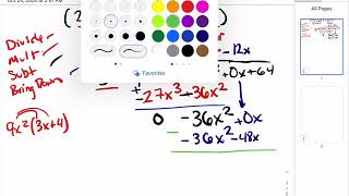 Polynomial Long Division With Placeholders