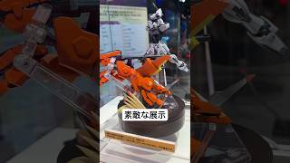 【ガンダム展示】ロボット魂のラゴゥとストライクガンダム（ディアクティブモード）の白熱した戦いが360度で楽しめるいい展示！ #ガンダム #gundam #秋葉原 #魂ネイション #seed #イベント