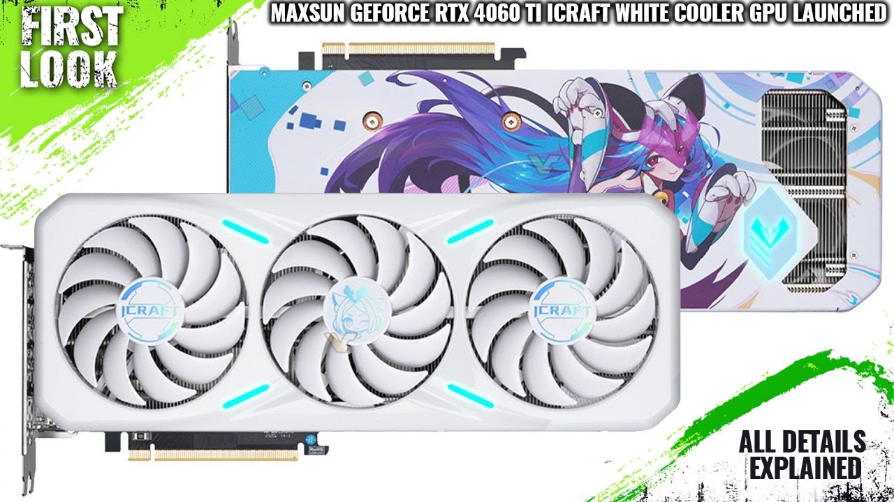 MaxSun GeForce RTX 4060 Ti ICraft White Colour Graphics Card Launched ...