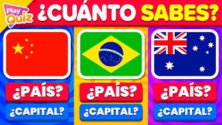 Adivina 100 Banderas y 100 Capitales 😱🌎📚 | Play Quiz de Cultura General - Geografía