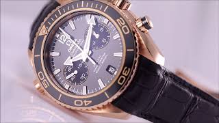 Omega Seamaster Planet Ocean 600 18kt rose gold Ceragold Co-Axial Chronograph