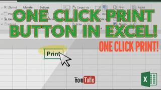 One-Click Excel Magic - How to Create a Print Button That Instantly Prints Your Sheet