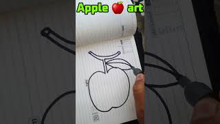 Drawing apple 🍎 art || #shortvideo #art #apple #youtubeshorts #shortsfeed #drawing