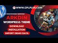 Arkdin - Air Conditioning Services WordPress Theme , Download , Installation & Import Demo Data