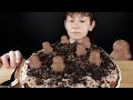 ASMR Chocolate Milk Candy Cookie Sponge Cake | VNM ASMR Dessert Mukbang Eating Sounds 먹방