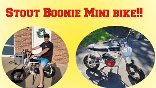 Checking out the Stout Boonie MINI BIKE while hanging with Mike Finnegan \u0026 Dave Newbern from FSM