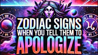 Zodiac Signs When You Tell Them To Apologize 😅 #zodiacsigns #astrology