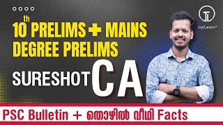 ആനുകാലിക ചോദ്യങ്ങൾ | 10th PRELIMS + MAINS | DEGREE PRELIMS | SURESHOT QUESTIONS | PSC BULLETIN