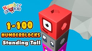 Numberblocks Standing Tall 1 vs 100 - Count 1 to 100 Song - Learn to Count Big Numbers!