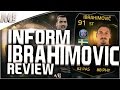 FIFA 15 UT - IF IBRAHIMOVIC || FIFA 15 Ultimate Team 91 Inform Player Review + In Game Stats