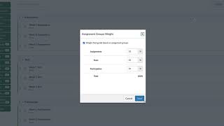 Canvas Gradebook Setup