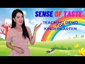 Sense of Taste Teaching Demo for Kindergarten