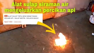 Bisa Dianggap Sakti dengan alat sulap keren Tirta Geni air mengeluarkan api,trik sulap mudah ditiru