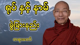 ပါမောက္ခချုပ်ဆရာတော် ဟောကြားတော်မူသော ရုပ် နှင့် နာမ် ခွဲခြားနည်း တရားတော်