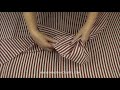 woven stripe voile fabric terracotta