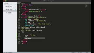 JavaScript 02: Learn to use STRING variables in JavaScript.