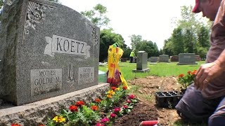 Graveside family tradition