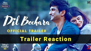 Dil Bechara Trailer Reaction | Sushant Singh Rajput Movie Trailer Video | Sushant New Movie Trailer