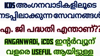 icds അംഗനവാടികളിലൂടെ നടപ്പിലാക്കുന്ന സേവനങ്ങൾ @ShefiShabana