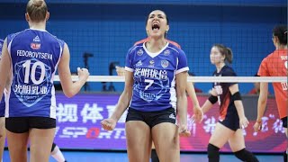 Tainara santos | Shandong vs. Shanghai | China volleyball League 2024