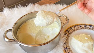 How to make yogurt at home دروستكرناماستي🥰(اكلات كوردية)