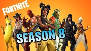 fortnite season 8 battle pass detail review all skins emotes gliders - fortnite season 5 geheimer skin