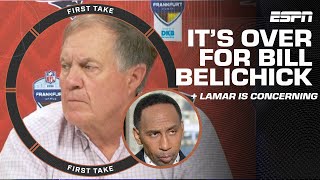 Stephen A. thinks it’s OVER for Bill Belichick + Lamar’s Performance is CONCERNI