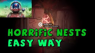 Horrific Nests on Derelict Freighters - No Man's Sky Tips