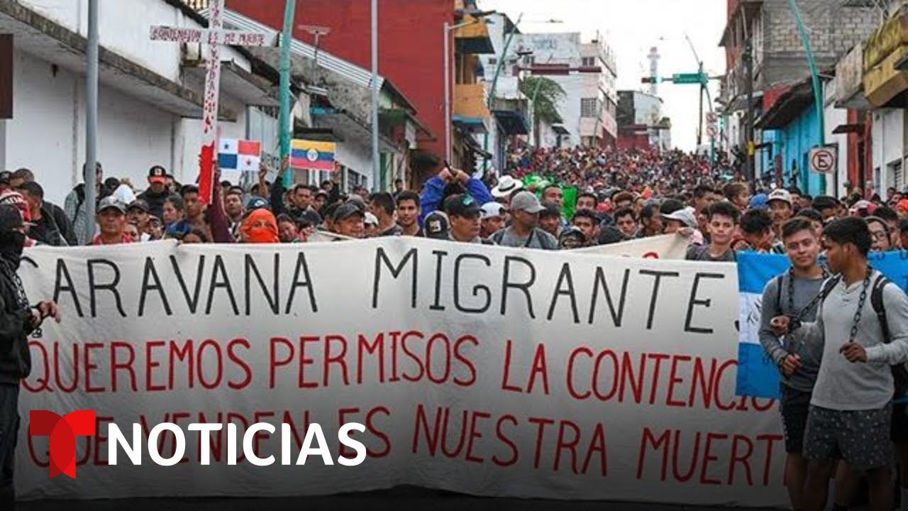 Parte De Tapachula Nueva Caravana Migrante Que Va Hacia La Frontera Con ...