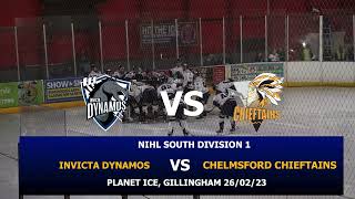 League: Invicta Dynamos 8-3 Chelmsford Chieftains 26/02/2023