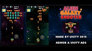 Alien Galaxy Shooter unitysourcecode.in