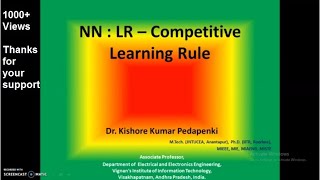 Neural Network - Learning Rules 4 - Competitive Learning Rule