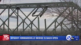 NYSDOT: Hinmansville Bridge is back open