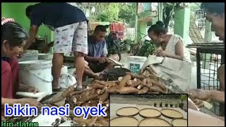 Cara dan proses pembuatan nasi oyek singkong ,hidup di desa,usaha desa