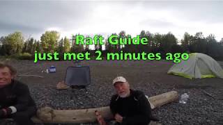 Raft guide interview on the Nass River British Columbia Canada