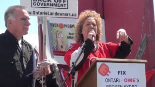 Hydro-Phobia Energy Rates Rally-M.P.P Bob Chairelli's Office-2015-Beth Trudeau