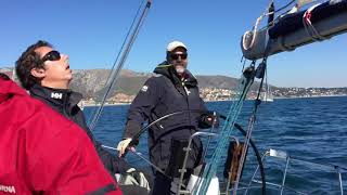 Racing a Bavaria 35 Match