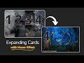 Responsive Expanding Cards with Hover Effect | HTML CSS