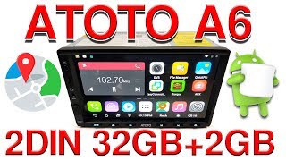 2-Din Android 6.0 Car Stereo 32gb+2gb ATOTO A6 2018