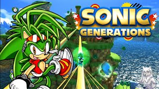 (狼小雨)音速小子 純白時空 曼尼跑翠綠山丘 sonic generations Scourge green hill zone