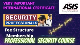 ASIS International Course Fee, Exam Fee, Membership Fee and Retest Fee ।। CPP,APP,PCI,PCI